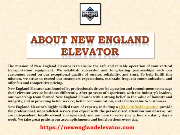 New England Elevator