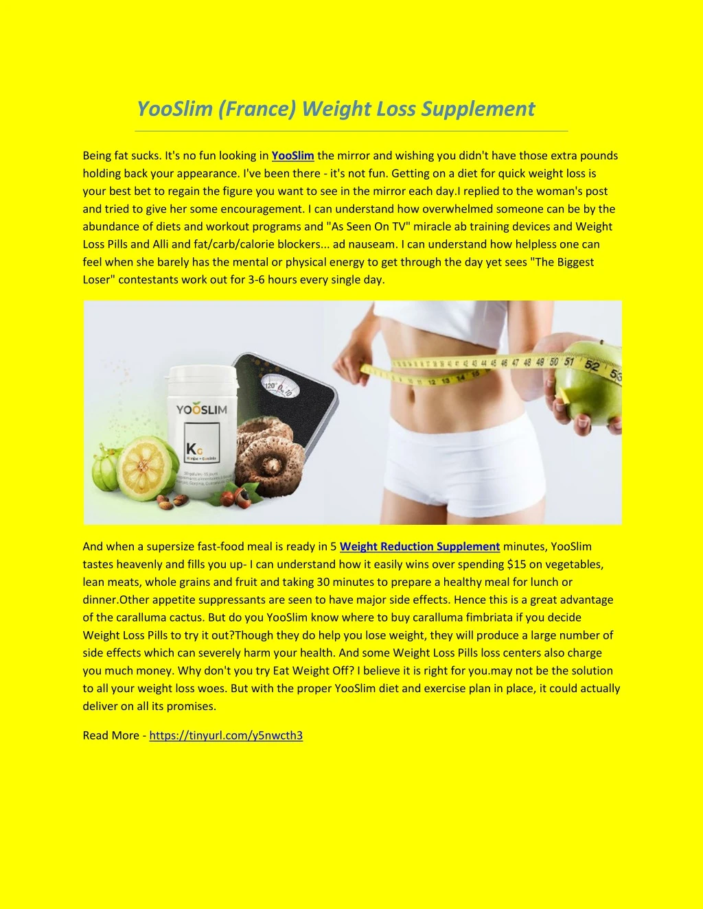 yooslim france weight loss supplement
