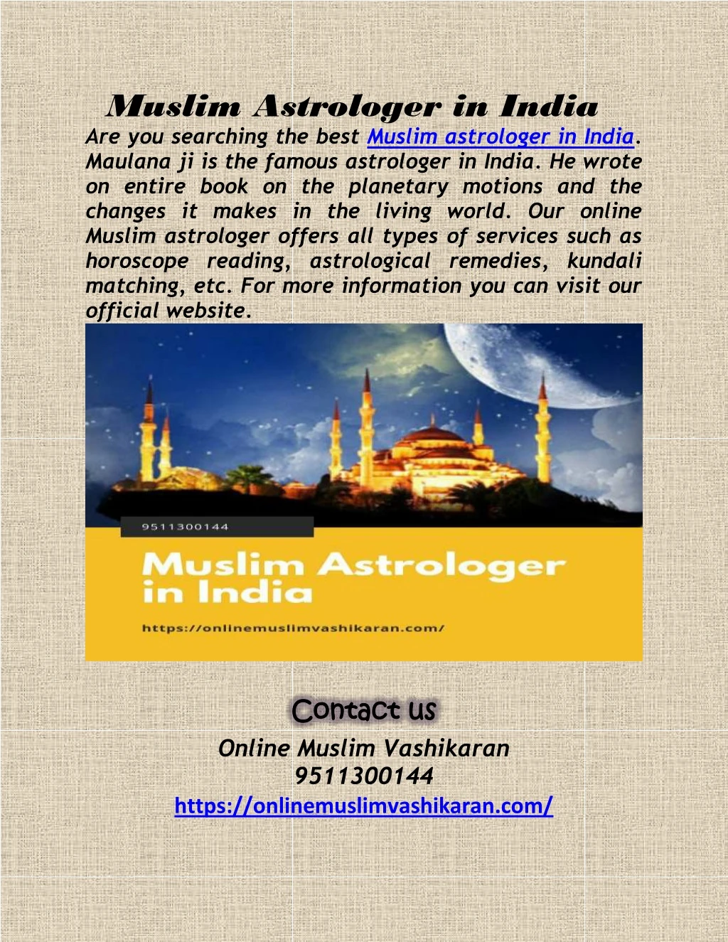 muslim astrologer in india are you searching