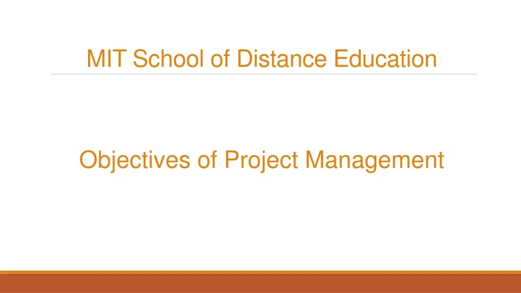 mit school of distance education