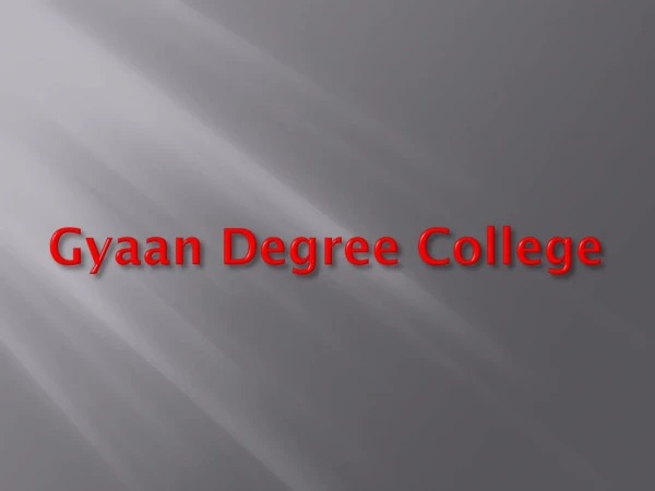 Gyaan Degree College in Hyderabad