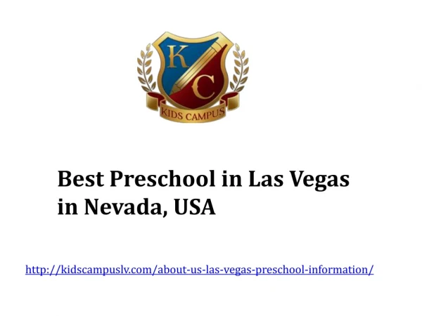 Best Preschool in Las Vegas at USA