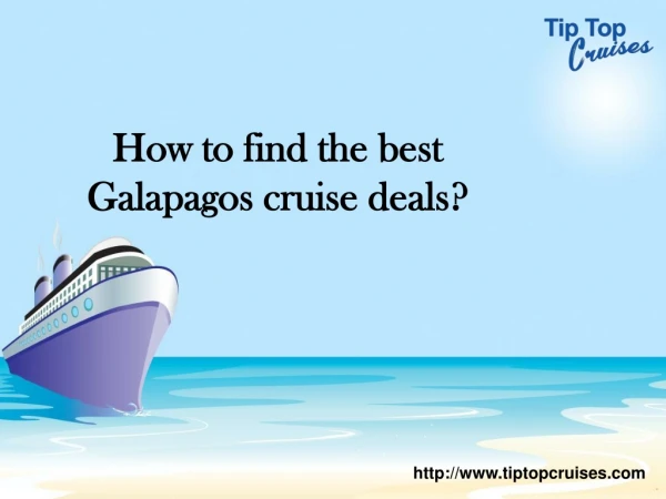How to find the best Galapagos cruise deals?