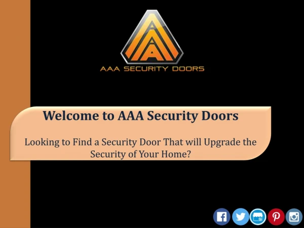 Looking to Find a Security Door That will upgrade the Security of Your Home