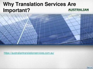 Why Translation Services Are Important?