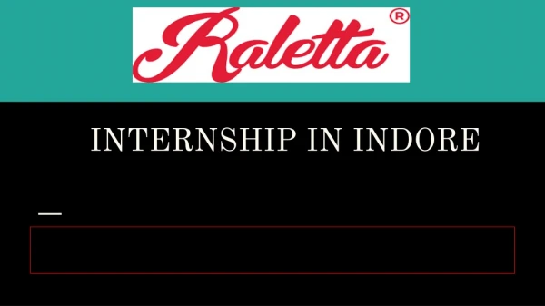 INTERNSHIP IN RALELATTA