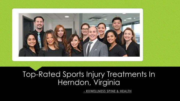 Top-Rated Sports Injury Treatments In Herndon, Virginia