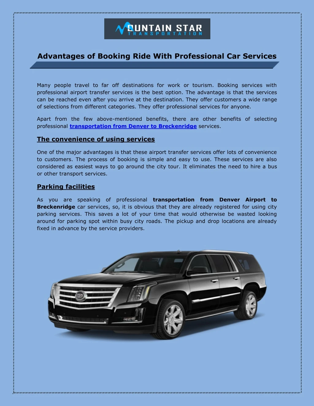 advantages of booking ride with professional