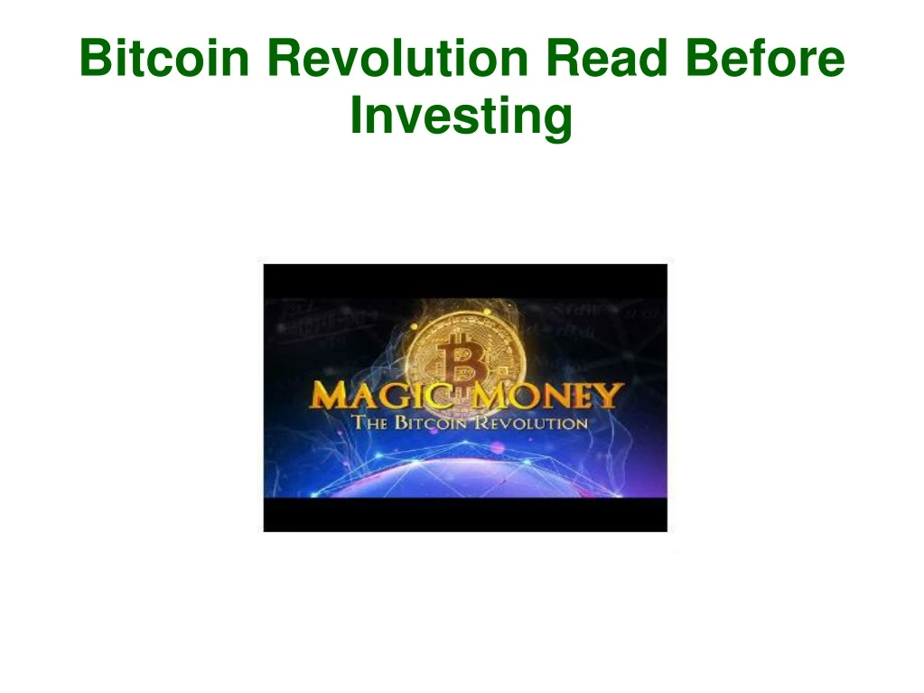 bitcoin revolution read before investing