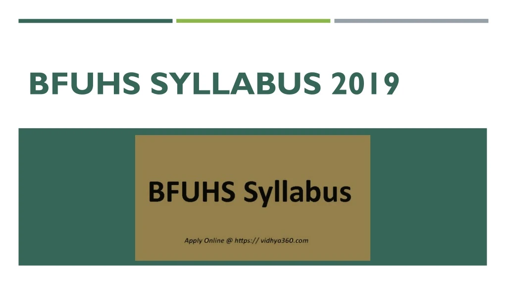 bfuhs syllabus 2019