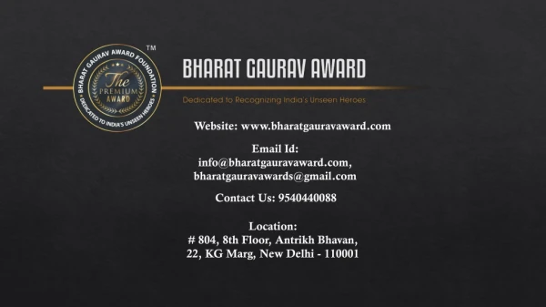 India's Number one Award