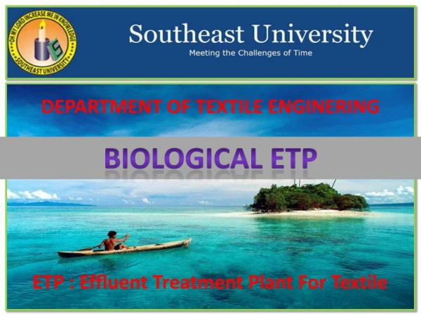 ETP- Effluent Treatment Plant