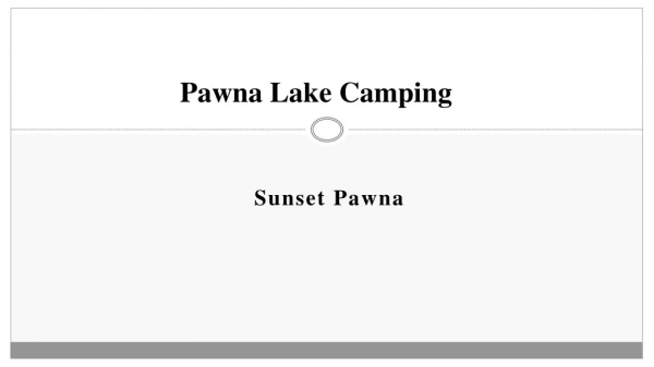 Sunset Pawna - Pawna Lake Camping - Camping Near Pune