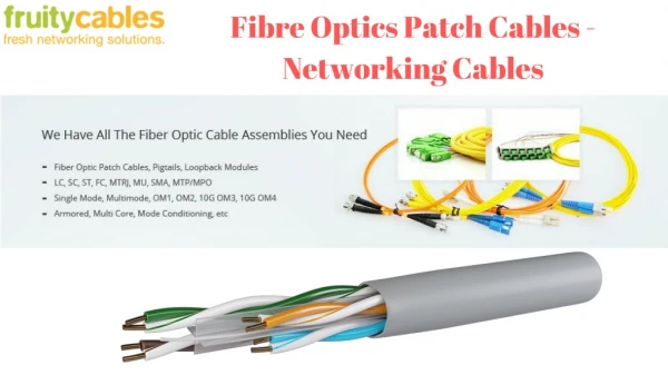 Fiber Optics Patch Cables