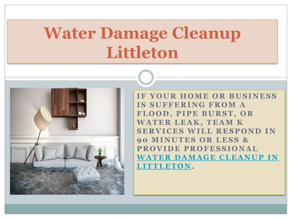 water damage cleanup littleton