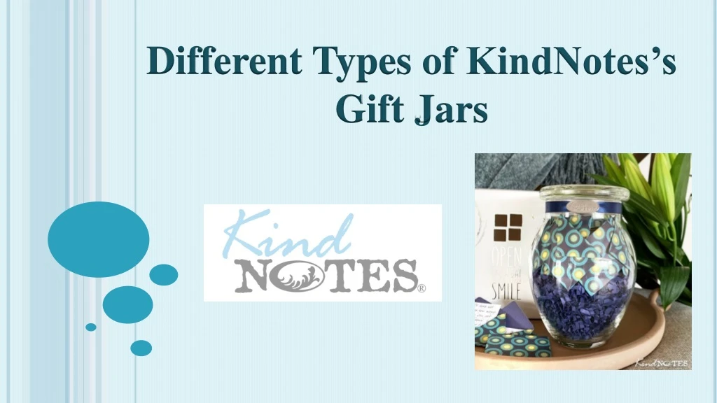 different types of kindnotes s gift jars