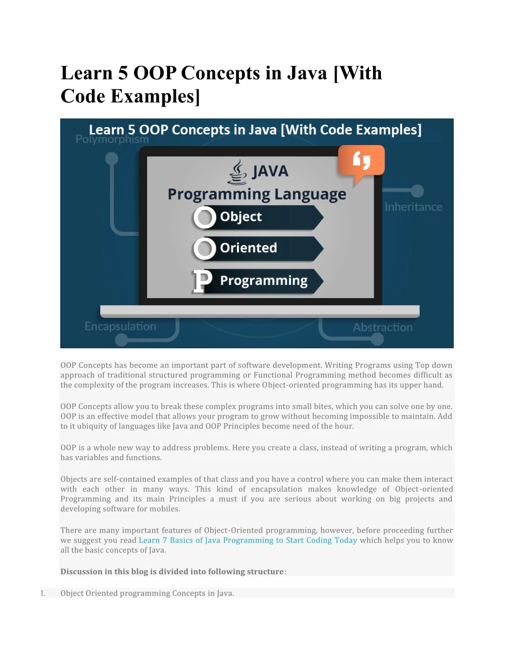 learn 5 oop concepts in java with code examples