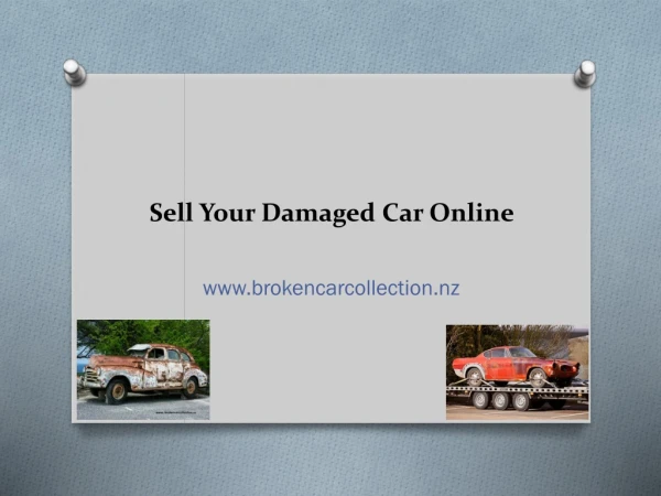 Sell Your Damaged Car Online
