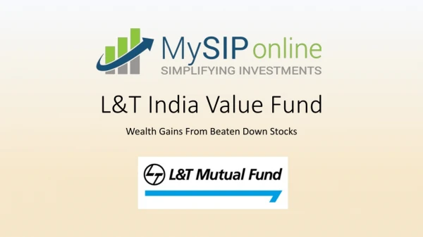 Invest in L&T India Value Fund Online