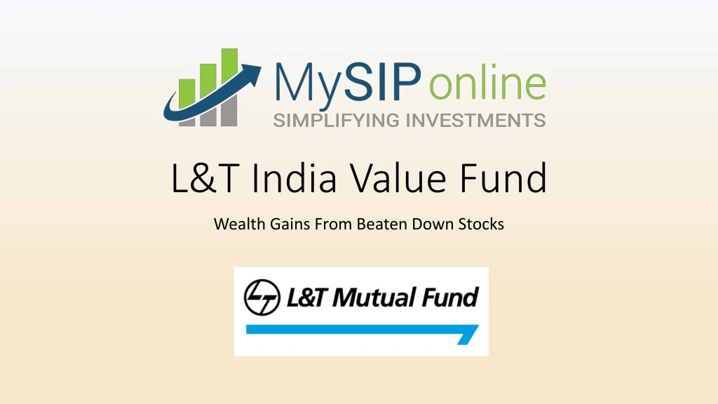 l t india value fund