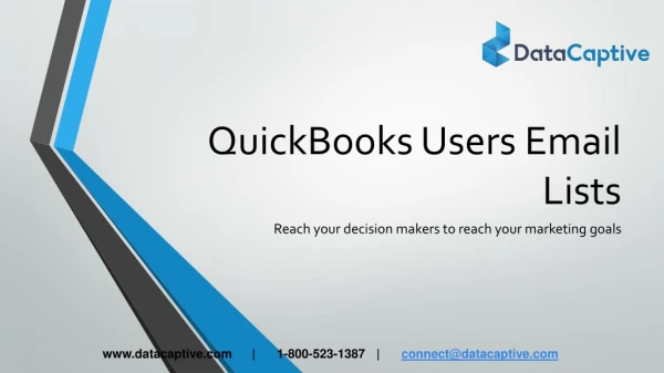 Where can I find authentic QuickBooks Users Email lists?