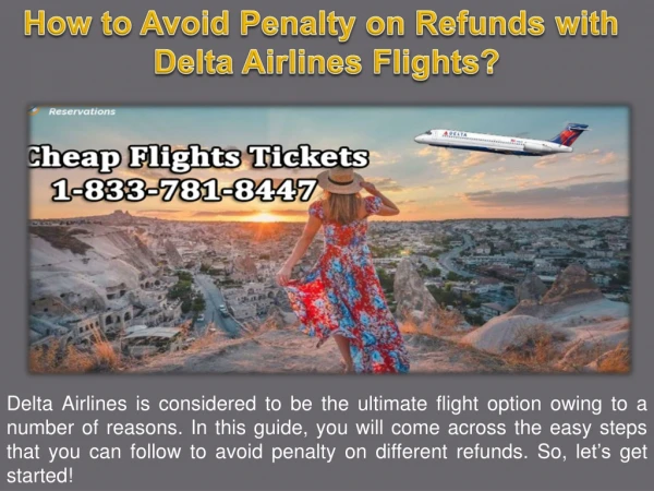 How to Avoid Penalty on Refunds with Delta Airlines Flights?
