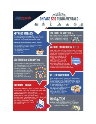 Onpage SEO fundamentals from Click Cast team - slide 1