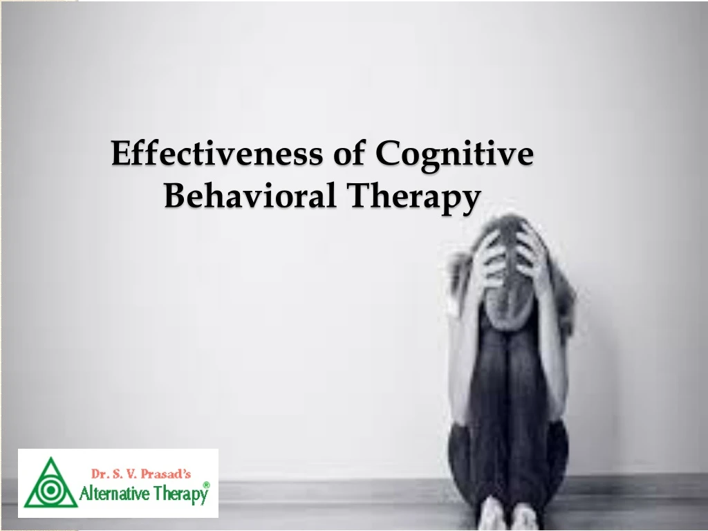 effectiveness of cognitive behavioral therapy