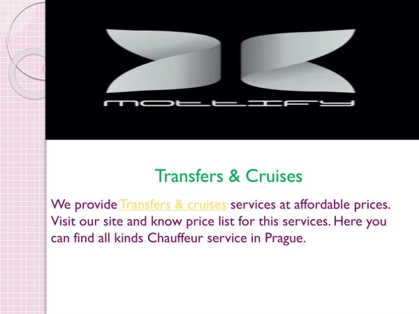 Transfers & Cruises