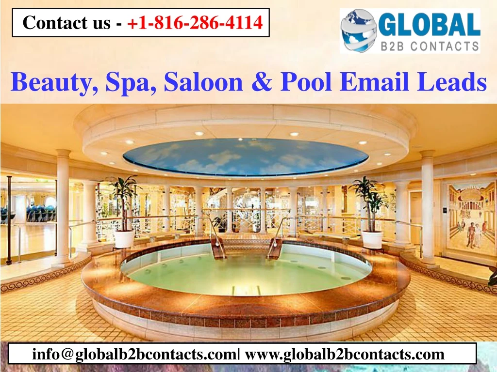 beauty spa saloon pool email leads