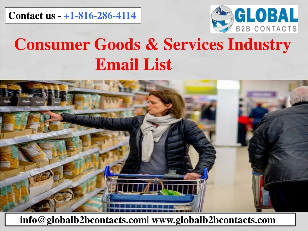 consumer goods services industry email list