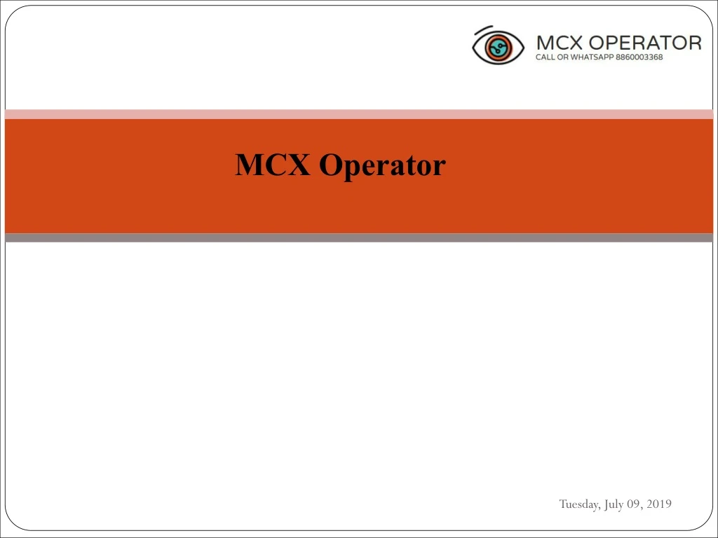 mcx operator on mcx operator