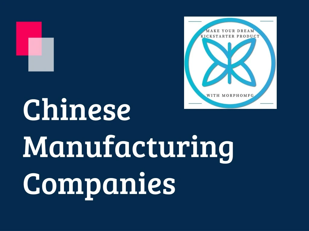 chinese manufacturing companies