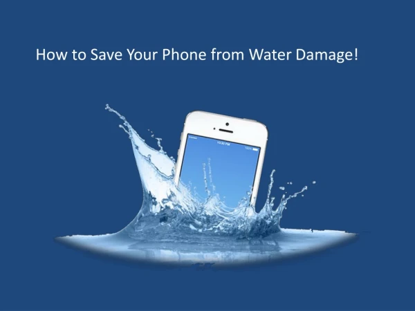 How to Save Your Phone from Water Damage