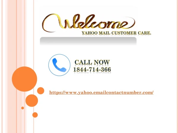 yahoo mail customer care toll-free number 1844-714-3666