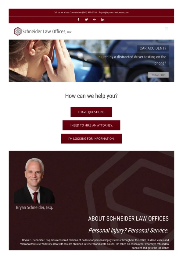 Accident Lawyer in Hudson Valley