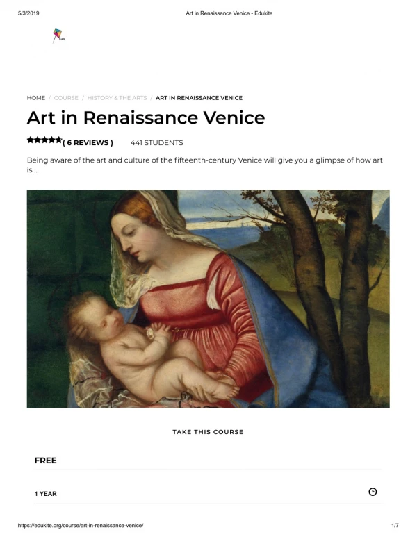 Art in Renaissance Venice - Edukite