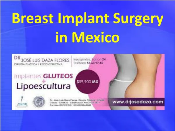 Breast Implant Surgery in Mexico