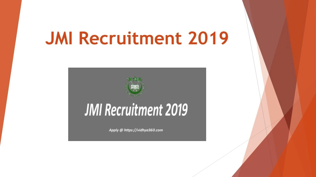 jmi recruitment 2019