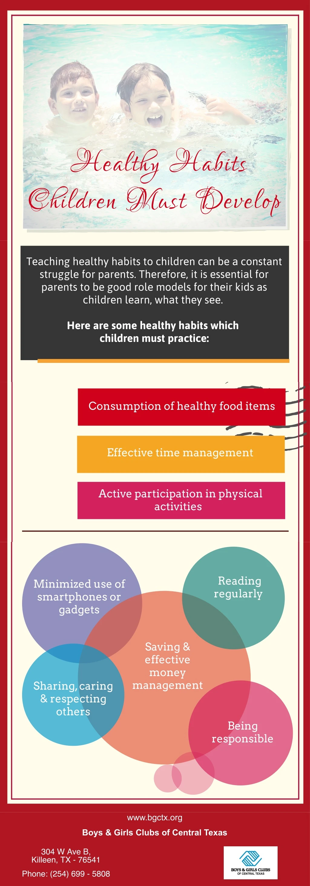 healthy habits children must develop teaching