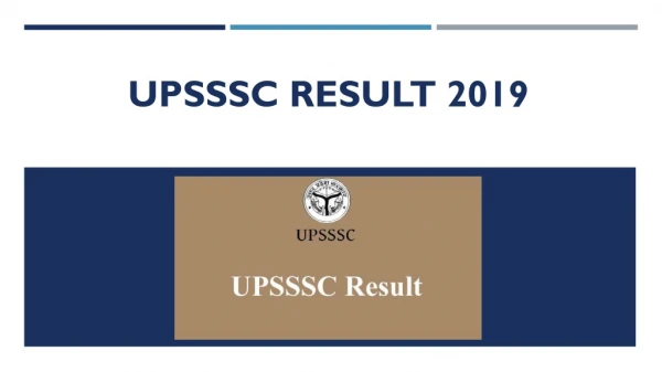 UPSSSC Result 2019: Download UP JA Exam Result For 1186 Post Exam