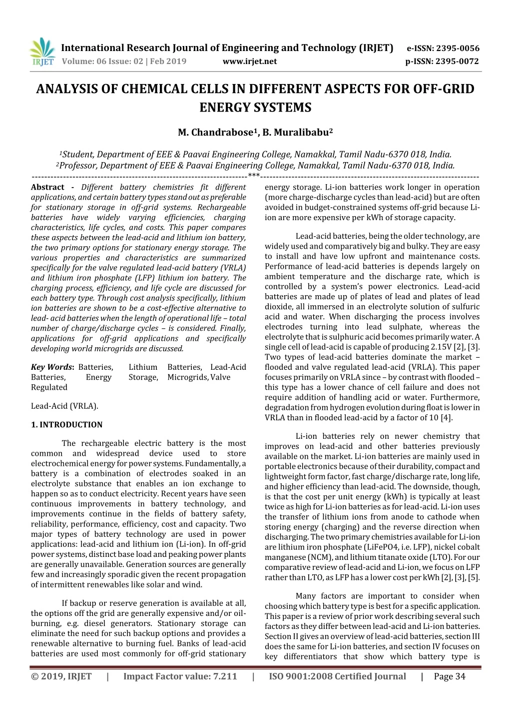 international research journal of engineering