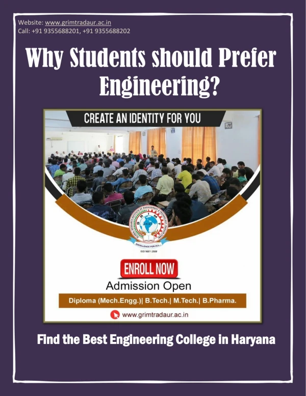 Find the Best Engineering College in Haryana
