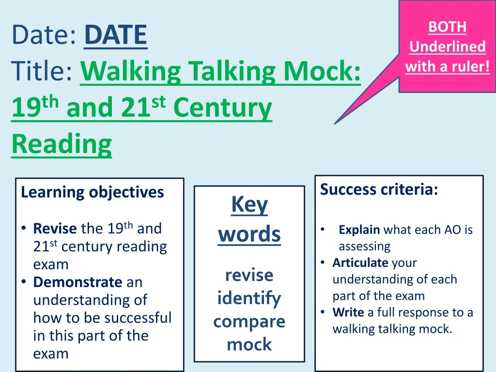 date date title walking talking mock 19 th and 21 st century reading
