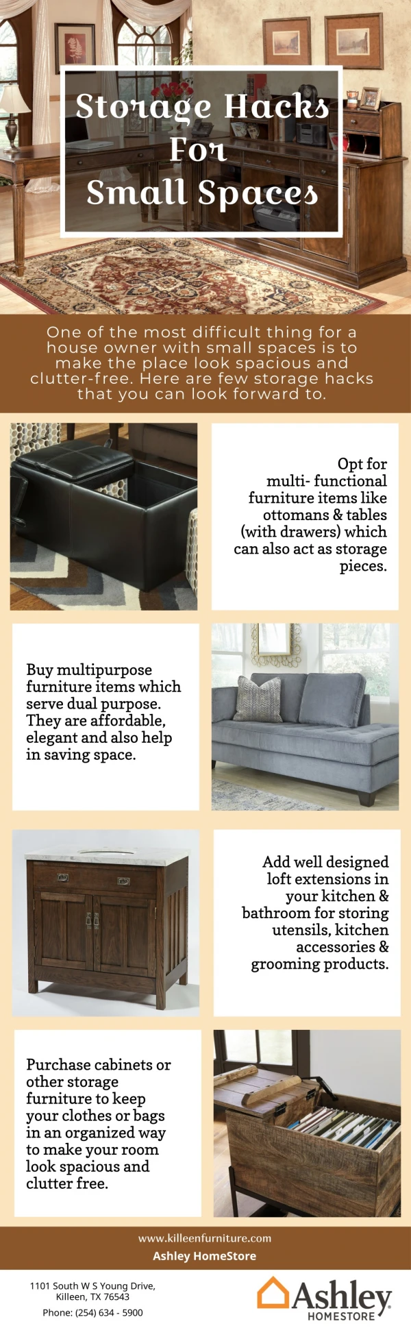 storage hacks for small spaces