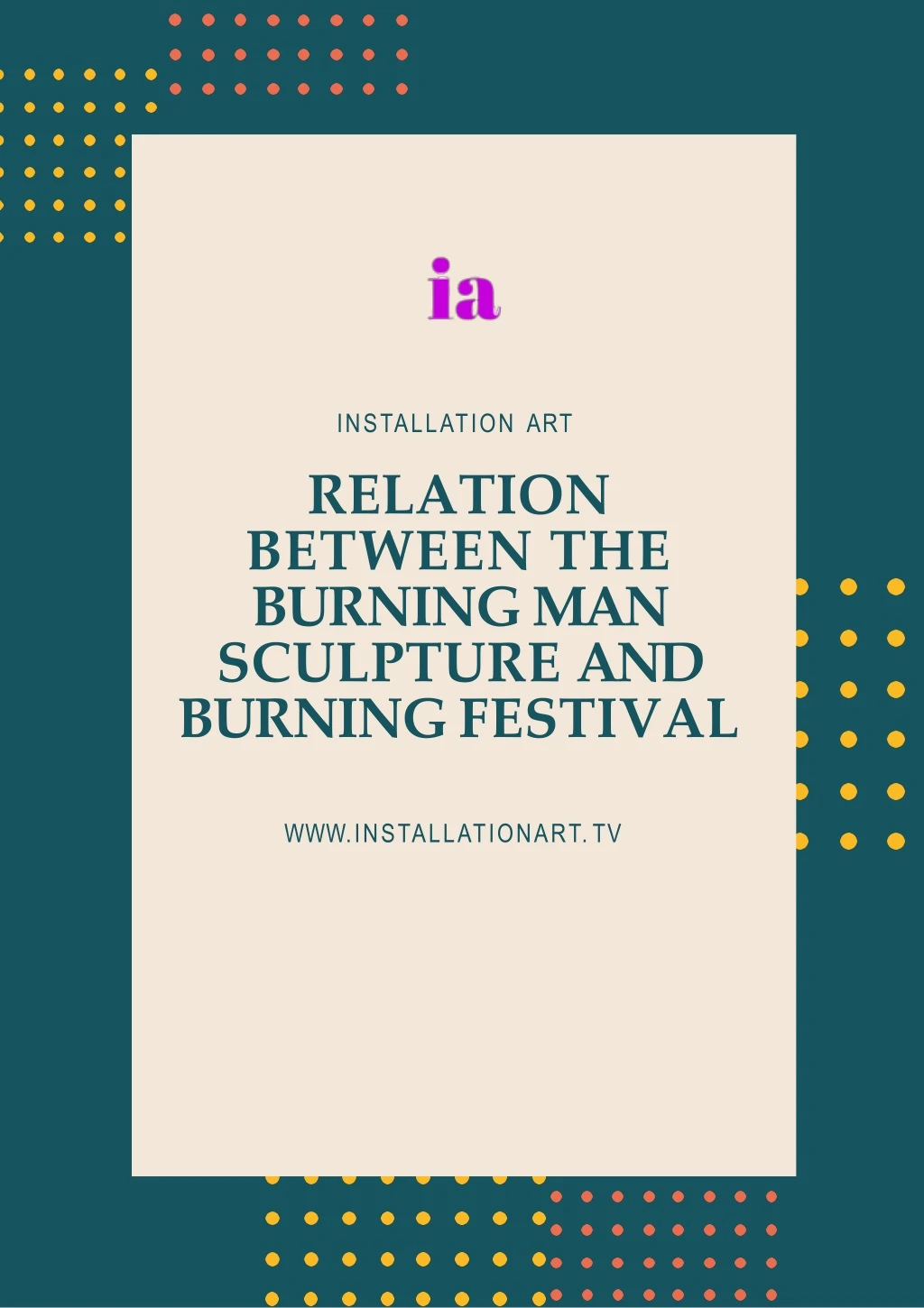 relation between the burning man sculpture and burning festival