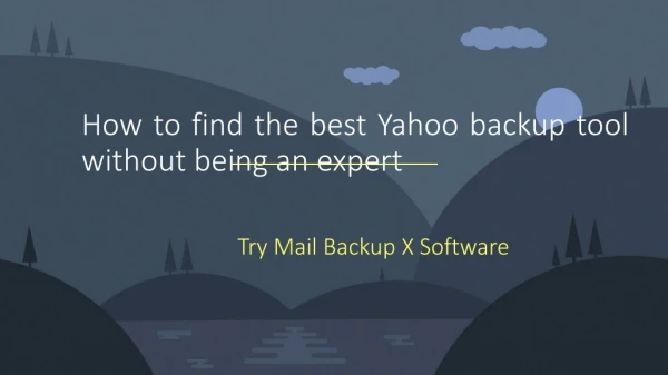 Yahoo Backup Mac Tool