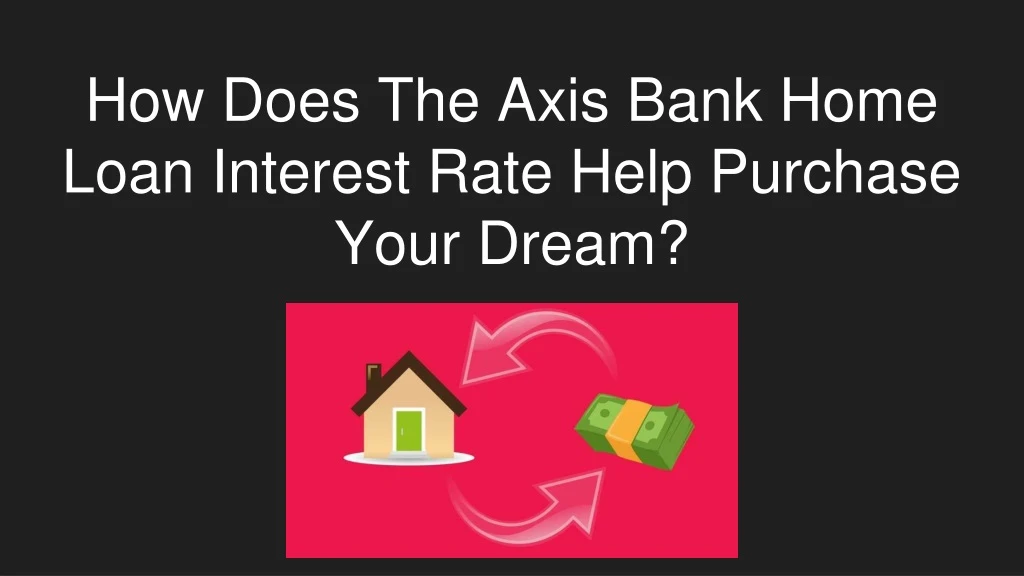 how does the axis bank home loan interest rate help purchase your dream