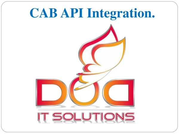 CAB API Integration.
