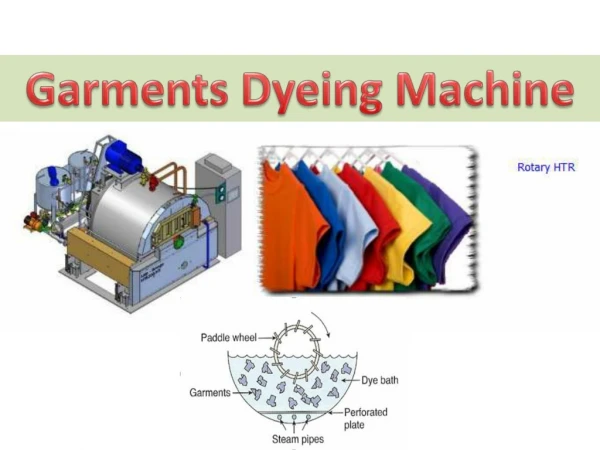 Garments dying machine